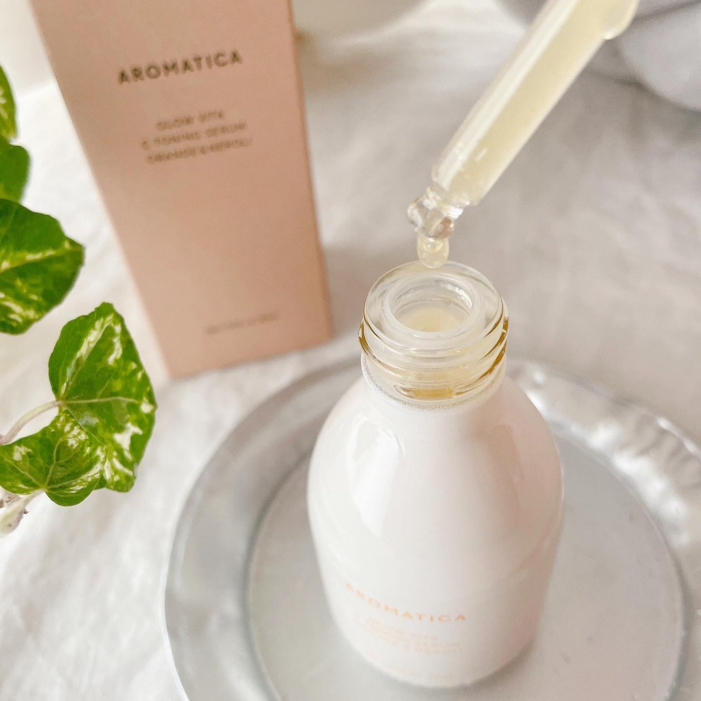 グロービタCトーニングセラム/AROMATICA/美容液を使ったクチコミ(3枚目)