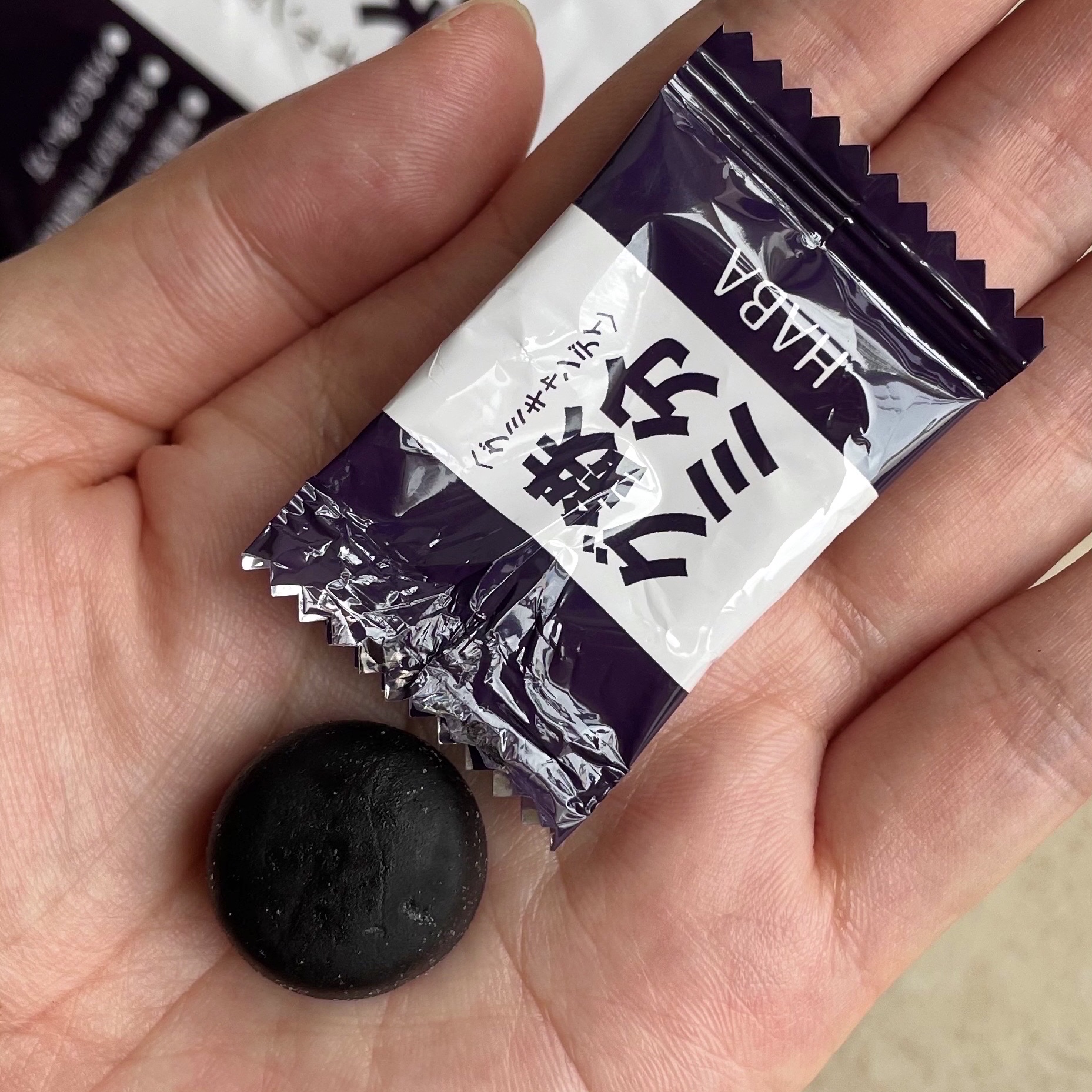 HABA 鉄分グミのクチコミ「HABA
鉄分グミ

不足しがちな鉄分を気軽に取れる
グレープ風味の鉄分補給グミ

吸収率に優.....」（2枚目）