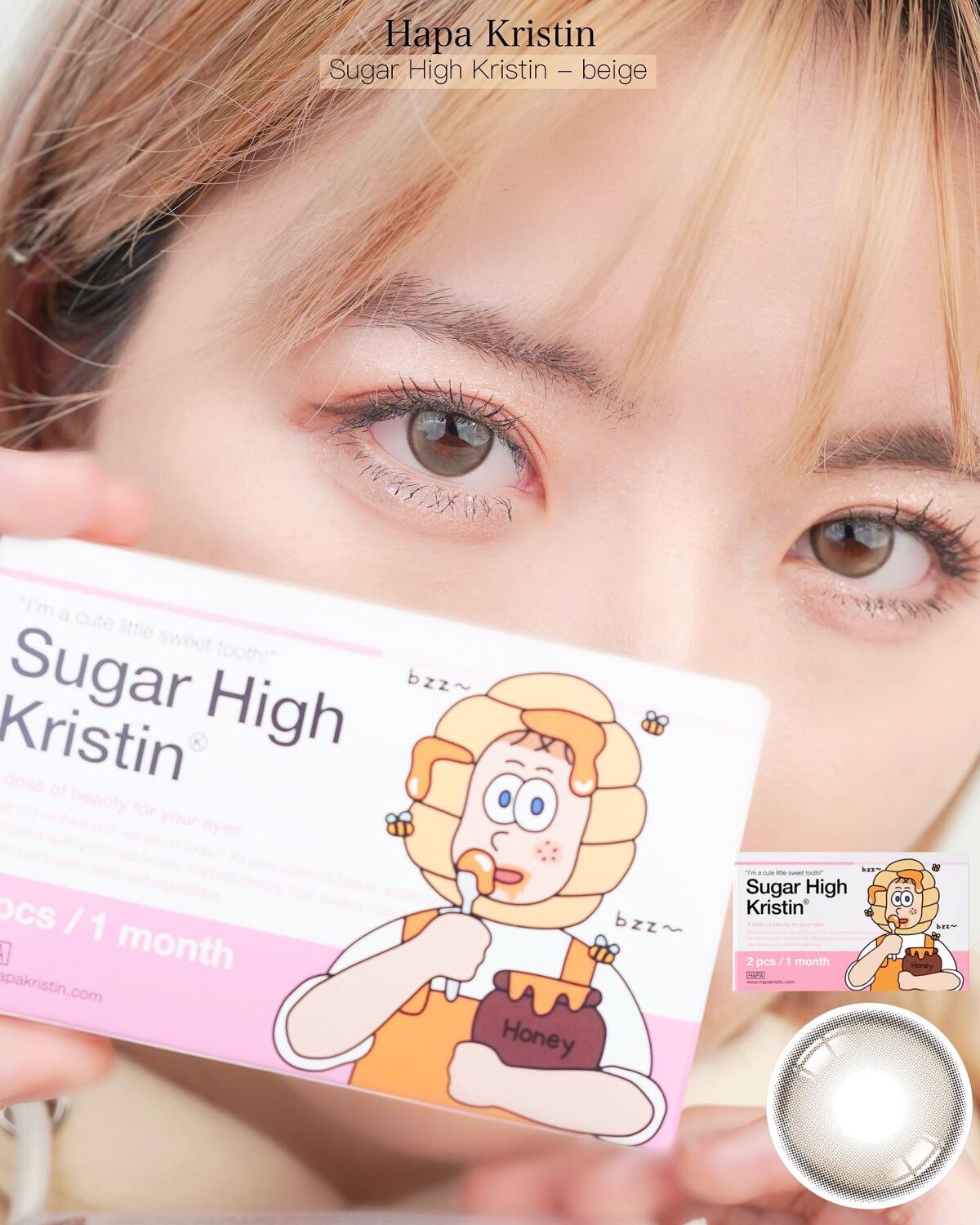 Suger High Kristin/Hapa kristin/カラーコンタクトレンズを使ったクチコミ（1枚目）