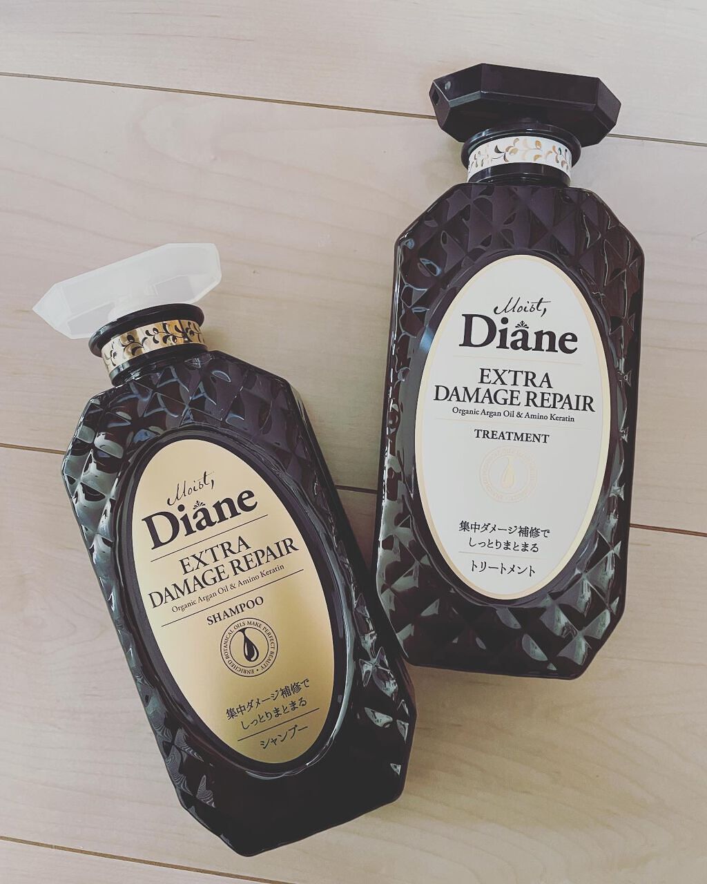 パーフェクトビューティ モイストダイアン エクストラダメージリペア シャンプー/トリートメント シャンプー450ml	/ダイアン/市販シャンプーを使ったクチコミ（1枚目）