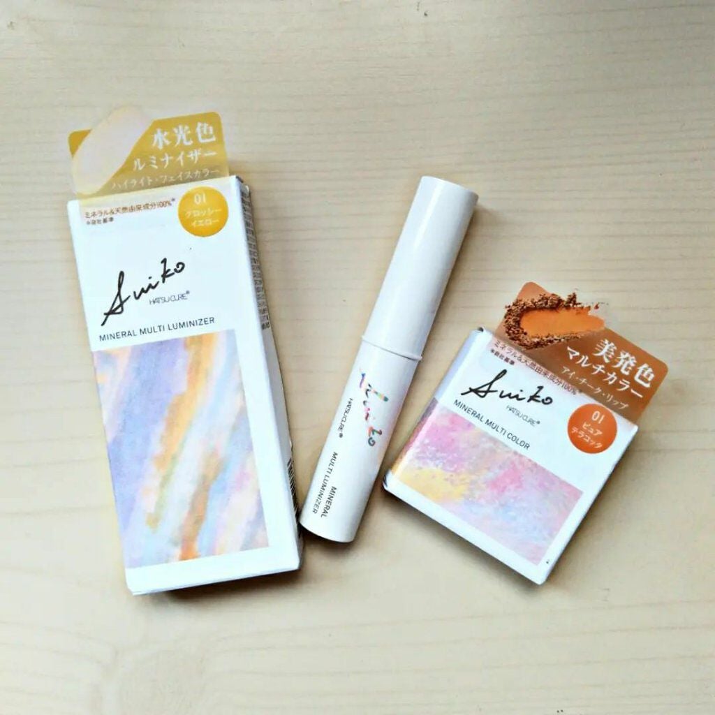 ミネラルマルチルミナイザー/SUIKO HATSUCURE/スティックハイライトを使ったクチコミ(2枚目)