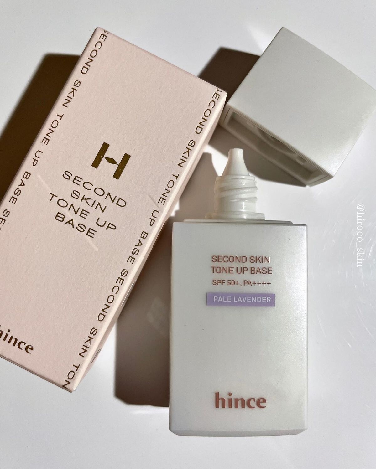 セカンドスキントーンアップベース ペールラベンダー/hince/化粧下地を使ったクチコミ（1枚目）