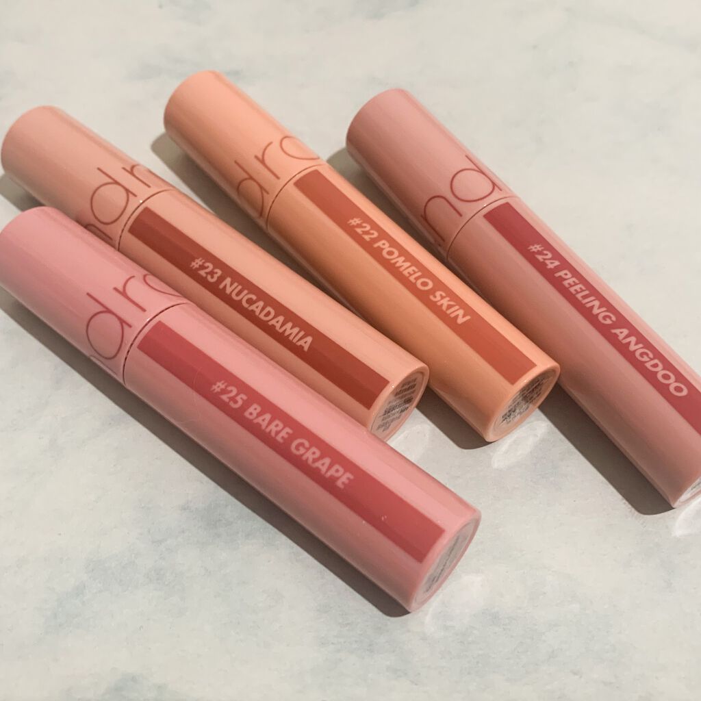 ジューシーラスティングティント/rom&nd/リップティントを使ったクチコミ（2枚目）