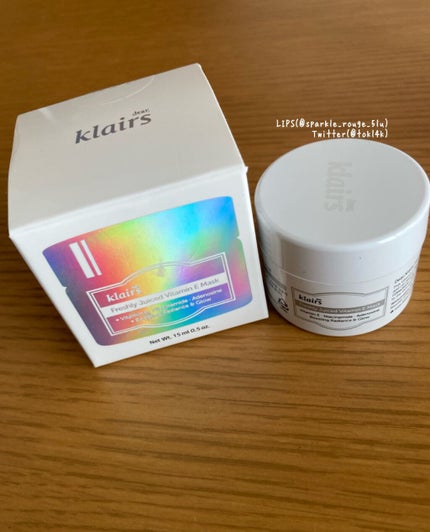 フレッシュリージュースドビタミンEマスク(90g)/Klairs/フェイスクリームを使ったクチコミ(1枚目)
