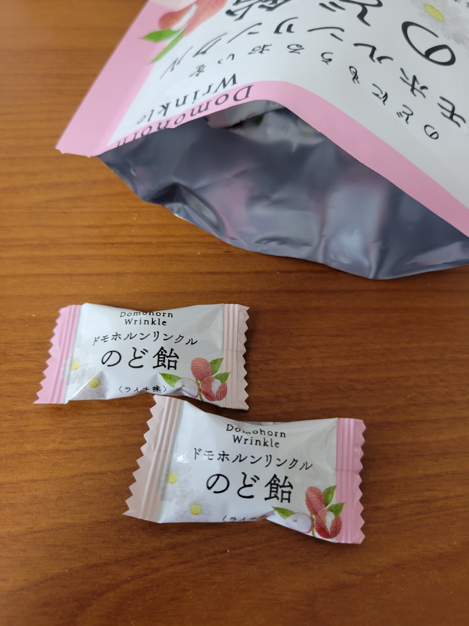 のど飴＜ライチ味＞/ドモホルンリンクル/食品を使ったクチコミ（3枚目）