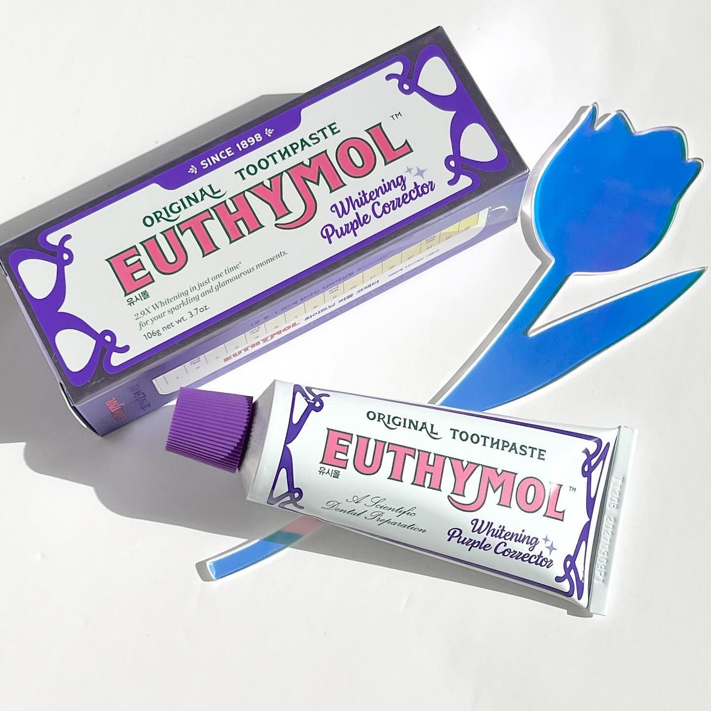 ホワイトパープル歯みがき ピーチフローラルミントの香り/EUTHYMOL/歯磨き粉を使ったクチコミ(1枚目)