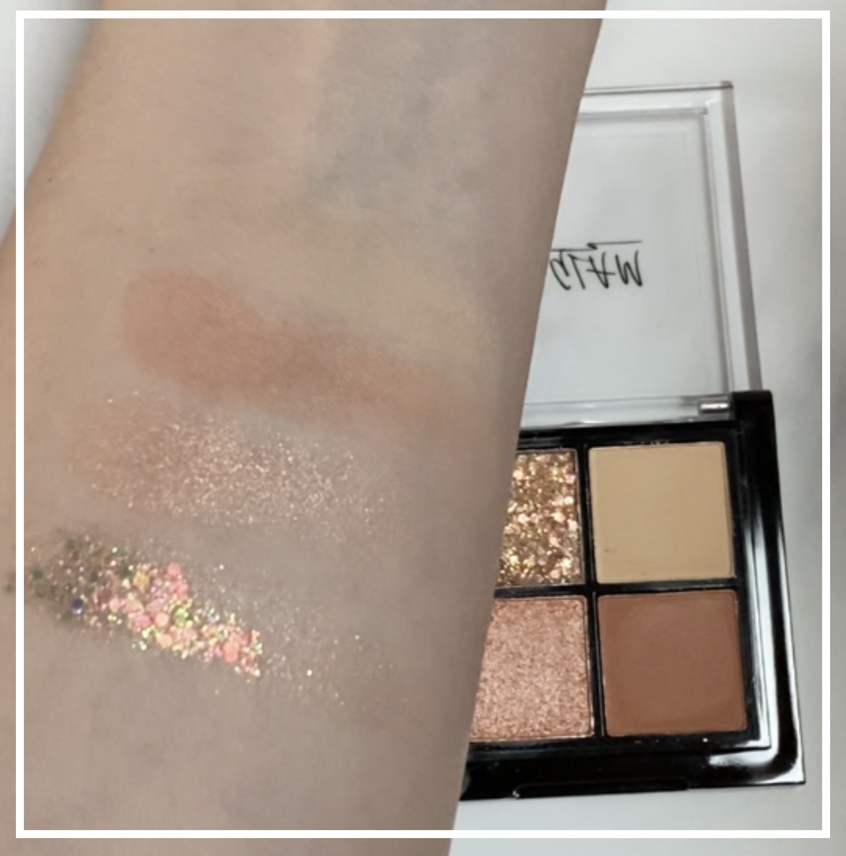 UR GLAM グリッターアイズ /U R GLAM/アイシャドウパレットを使ったクチコミ（3枚目）