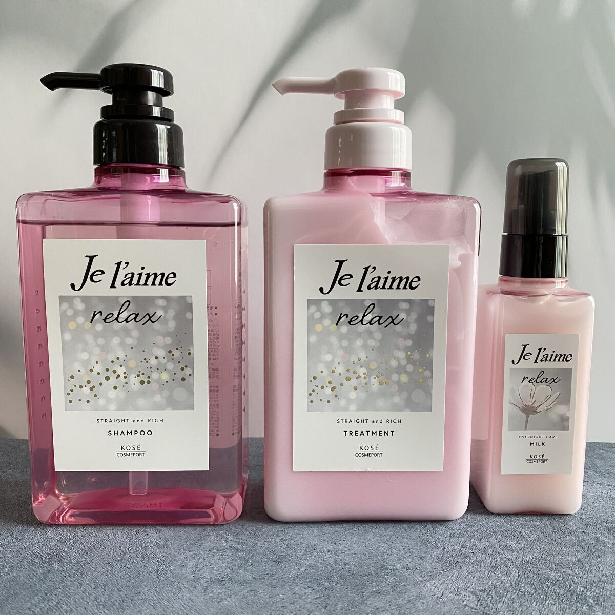 リラックス ミッドナイトリペア シャンプー／ヘアトリートメント (ストレート＆リッチ)/Je l'aime/市販シャンプーを使ったクチコミ（1枚目）