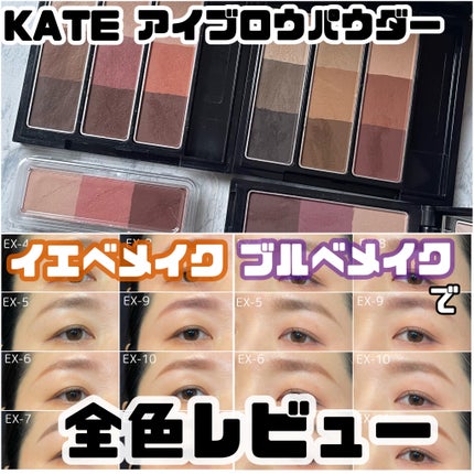 ケイト デザイニングアイブロウ3D/KATE/パウダーアイブロウを使ったクチコミ(1枚目)