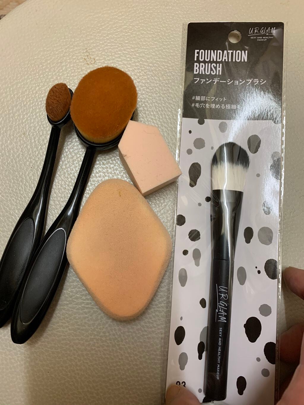 ファンデーション ブラシ 131 (専用ケース付き)/SHISEIDO/メイクブラシを使ったクチコミ(2枚目)