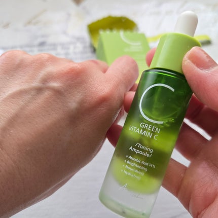 アリウル グリーンビタミンC トーニングセラム(アンプル)/Ariul/美容液を使ったクチコミ(3枚目)