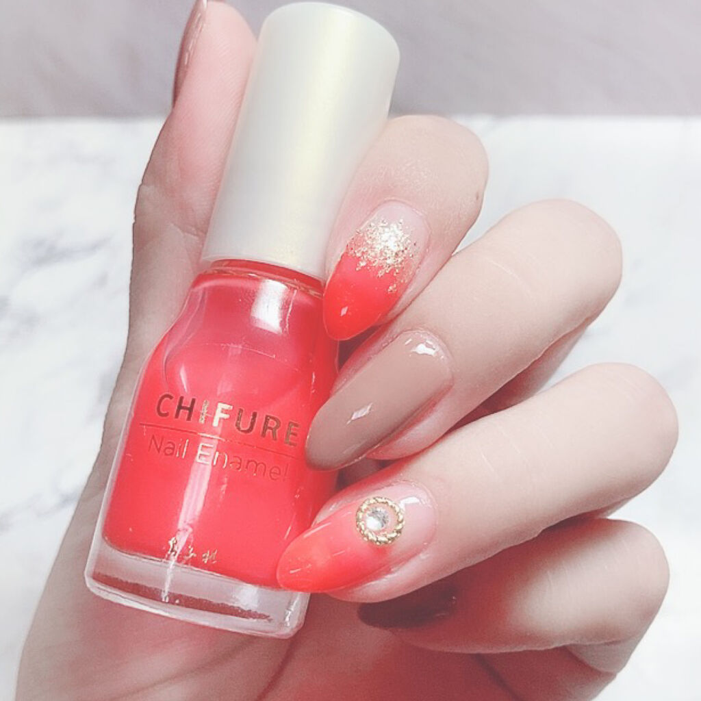 ネイル エナメル 511 レッド系/ちふれ/マニキュアを使ったクチコミ（3枚目）