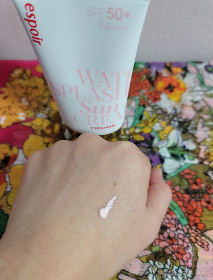 ウォータースプラッシュサンクリーム セラミド/espoir/日焼け止めクリームを使ったクチコミ(2枚目)