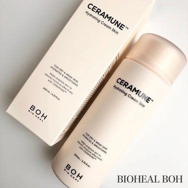 BIOHEAL BOH CERAMUNE™ Hydrating Cream Fluid のクチコミ「.
BIOHEAL ВОН
セラミューンハイドレーティングクリームスキン
CERAMUNE™ .....」（1枚目）