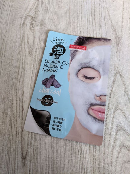 BLACK O2 泡パック charcoal /PUREDERM/シートマスク・パックを使ったクチコミ(2枚目)