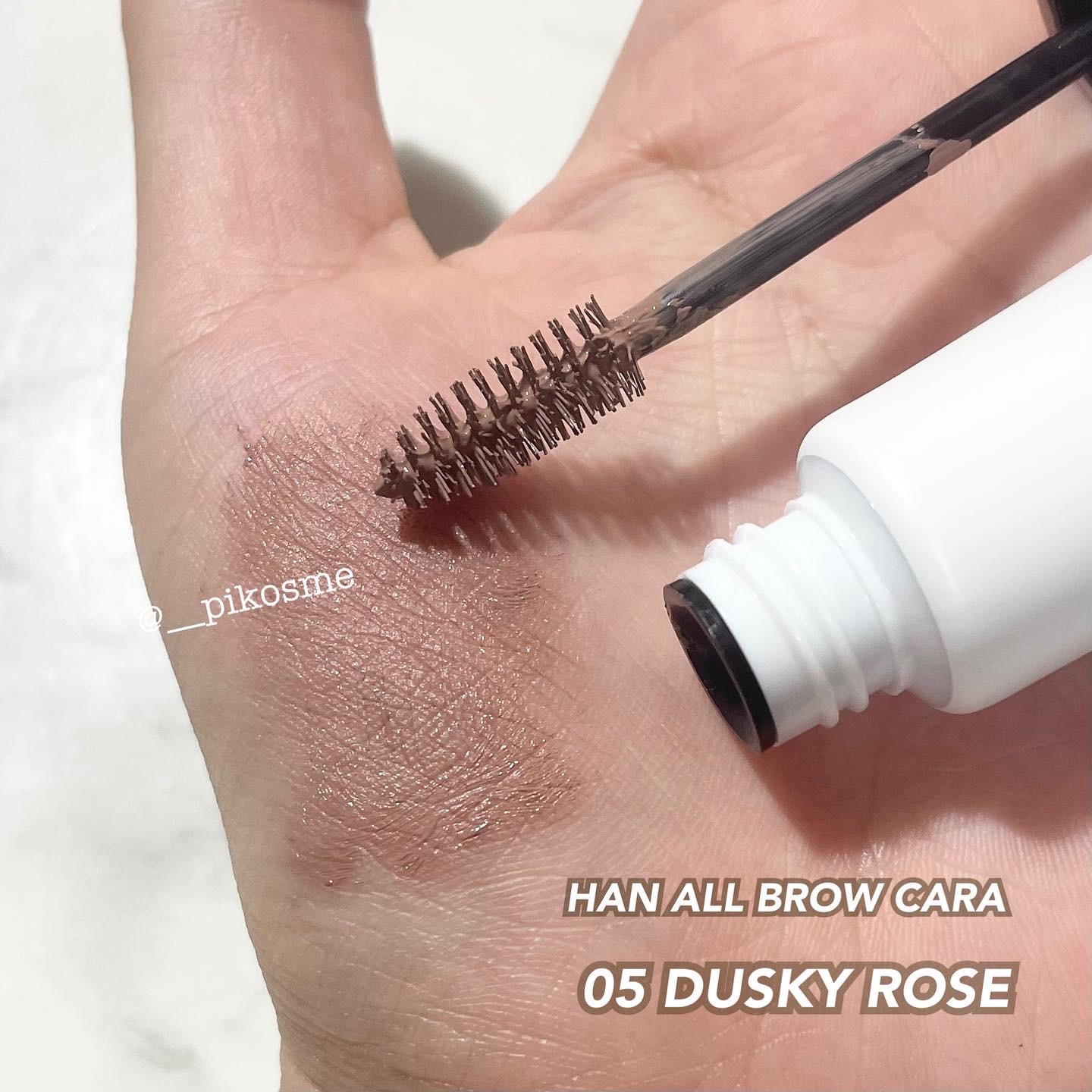 ハンオールブロウカラ/rom&nd/眉マスカラを使ったクチコミ（2枚目）