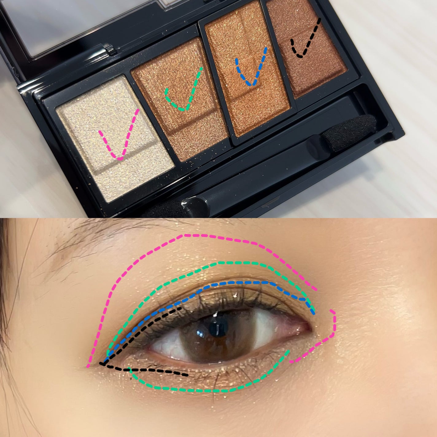 デザイニングブラウンアイズ/KATE/アイシャドウパレットを使ったクチコミ(4枚目)