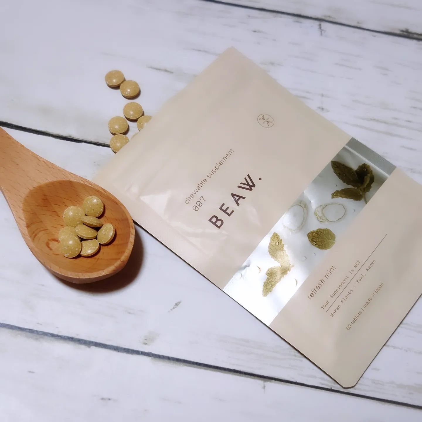 チュアブルサプリメント 007/BEAW./健康サプリメントを使ったクチコミ（1枚目）