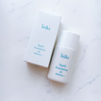 リキッド ファンデーション/iniks/リキッドファンデーションを使ったクチコミ(1枚目)