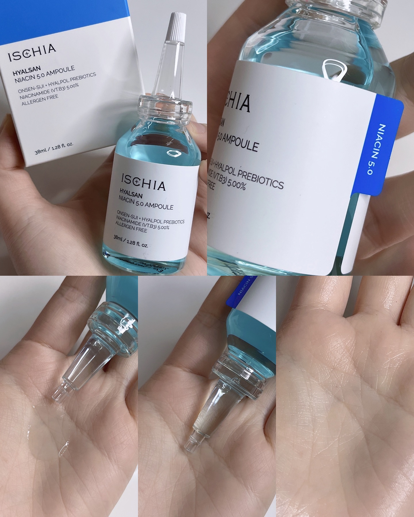 ヒアルサンアンプルデュオ ナイアシン5.0 アクアタイド4.0SET/ISCHIA/美容液を使ったクチコミ（3枚目）