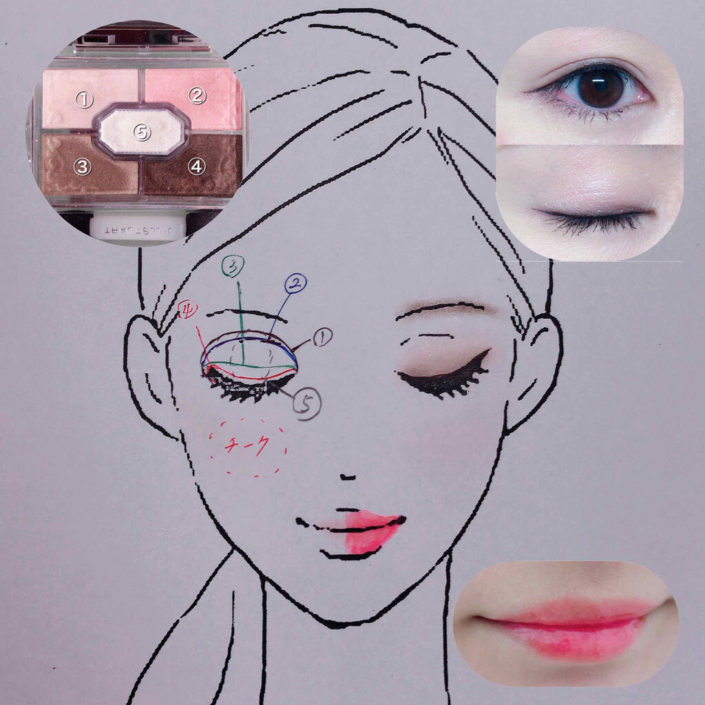 リボンクチュール アイズ/JILL STUART/アイシャドウパレットを使ったクチコミ（3枚目）