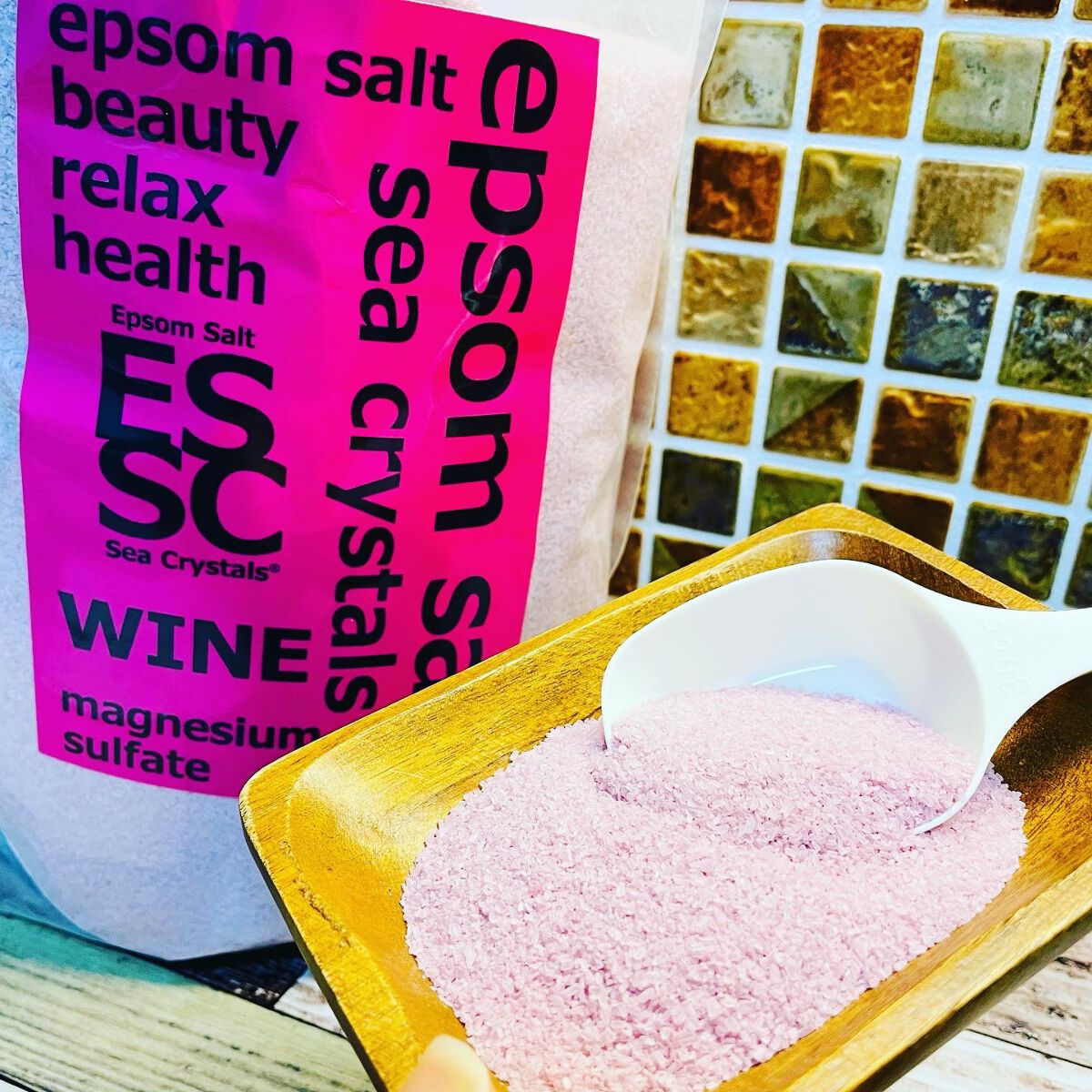 シークリスタルス エプソムソルト 赤ワイン/sea crystals/無機塩系入浴剤を使ったクチコミ(1枚目)