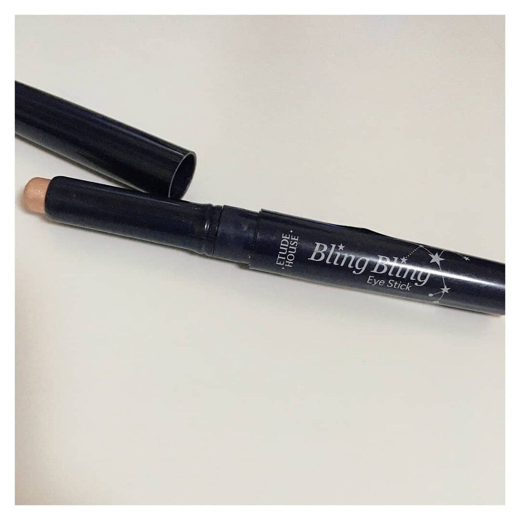 キラキラ アイシャドウ BE102/ETUDE/スティックアイシャドウを使ったクチコミ（2枚目）