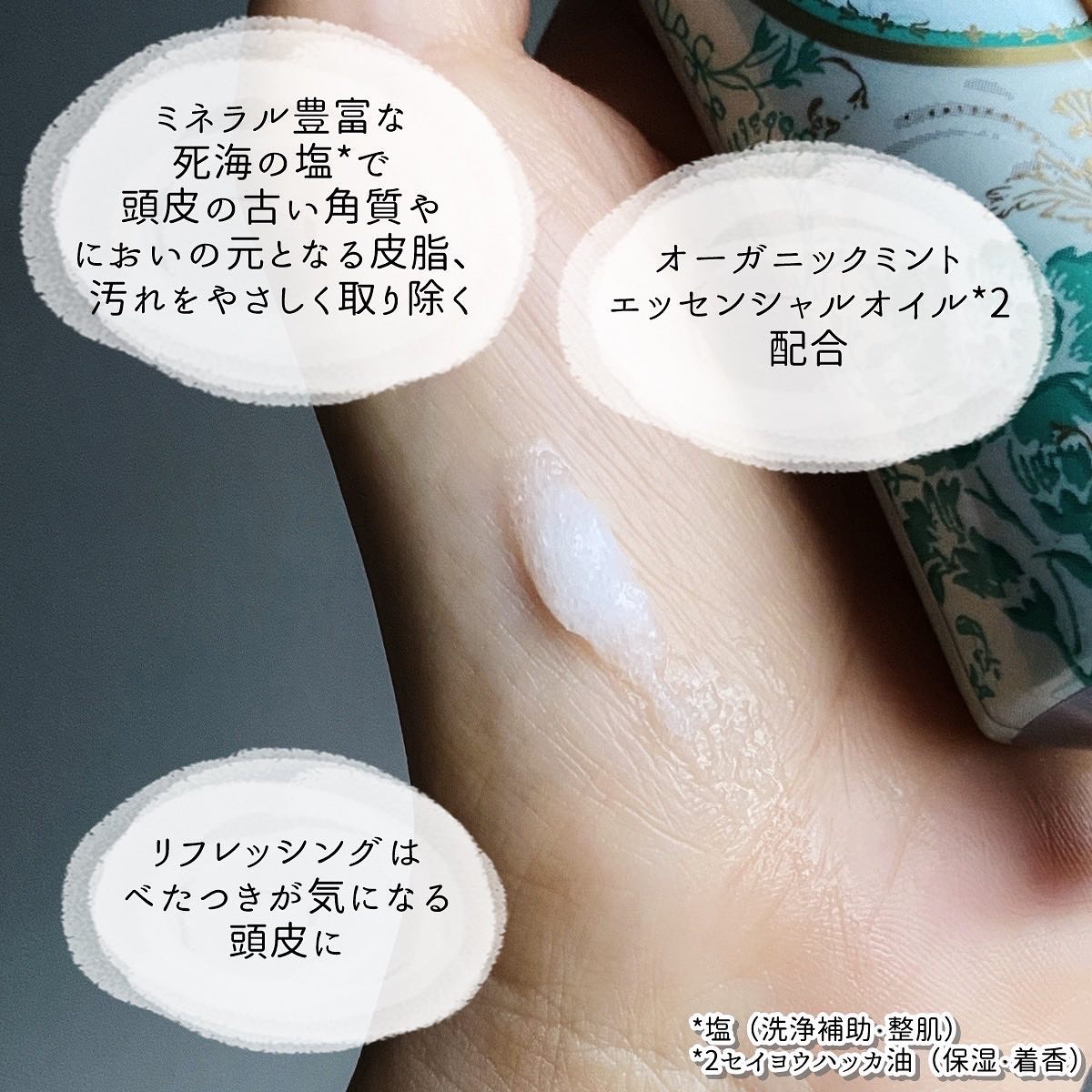 ヘッドスクラブ リフレッシング(ミント)/SABON/ヘッドスクラブを使ったクチコミ（3枚目）