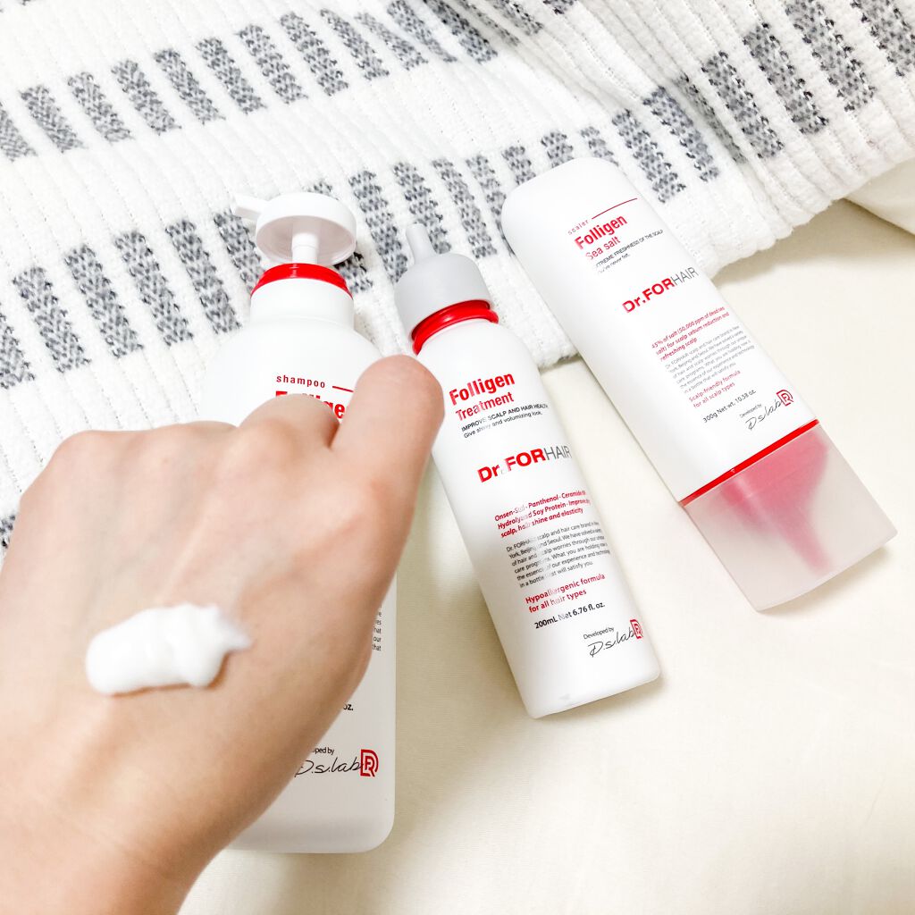 フォリゲン シャンプー／トリートメント/Dr.FORHAIR/市販シャンプーを使ったクチコミ（3枚目）
