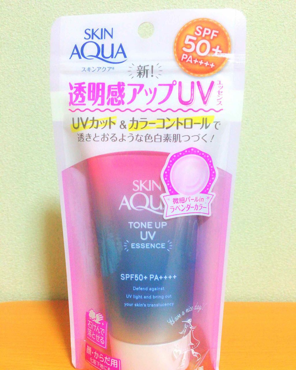 スキンアクア トーンアップUVエッセンス/スキンアクア/日焼け止めクリームを使ったクチコミ（1枚目）