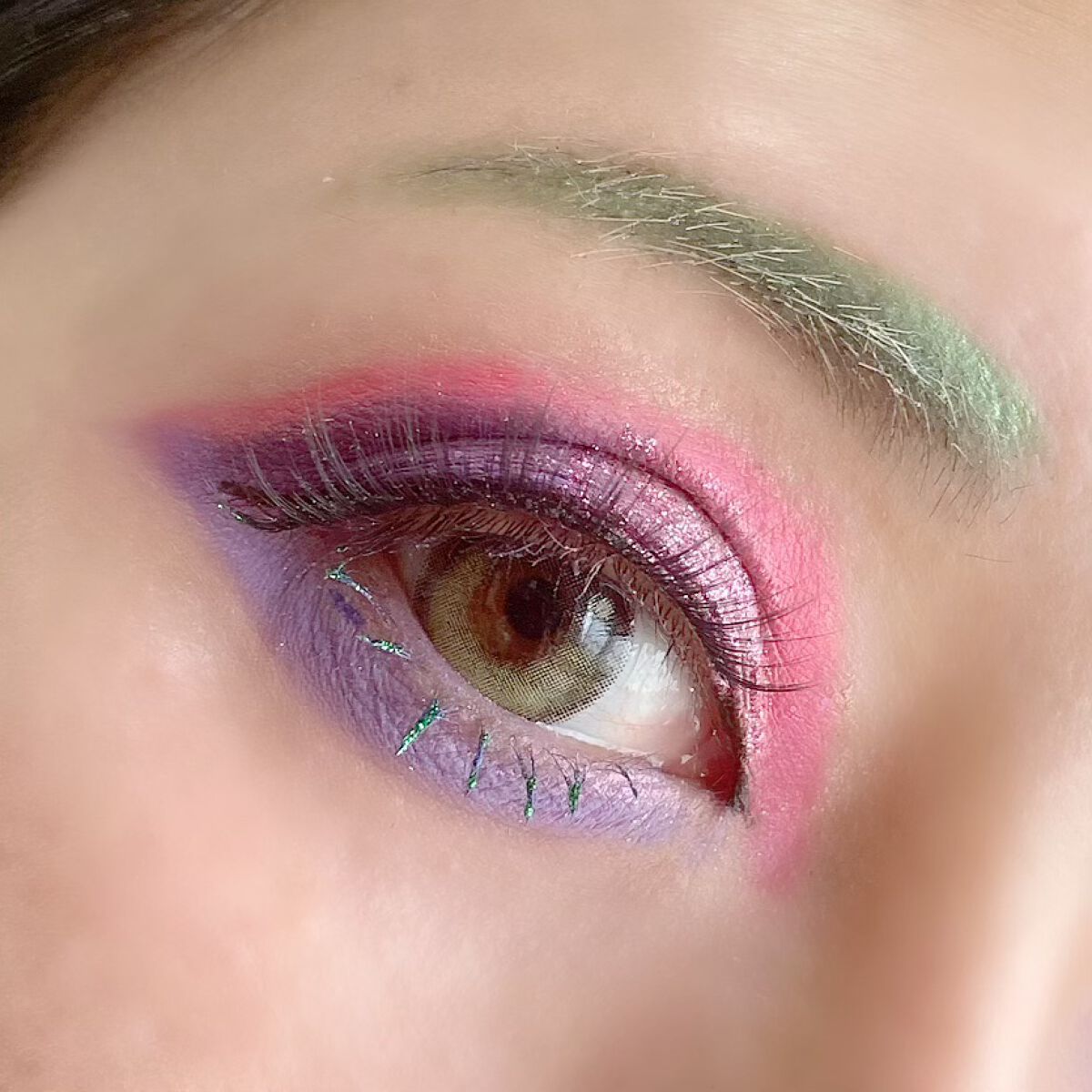 カラーマスカラ/HANDAIYAN/マスカラを使ったクチコミ（1枚目）