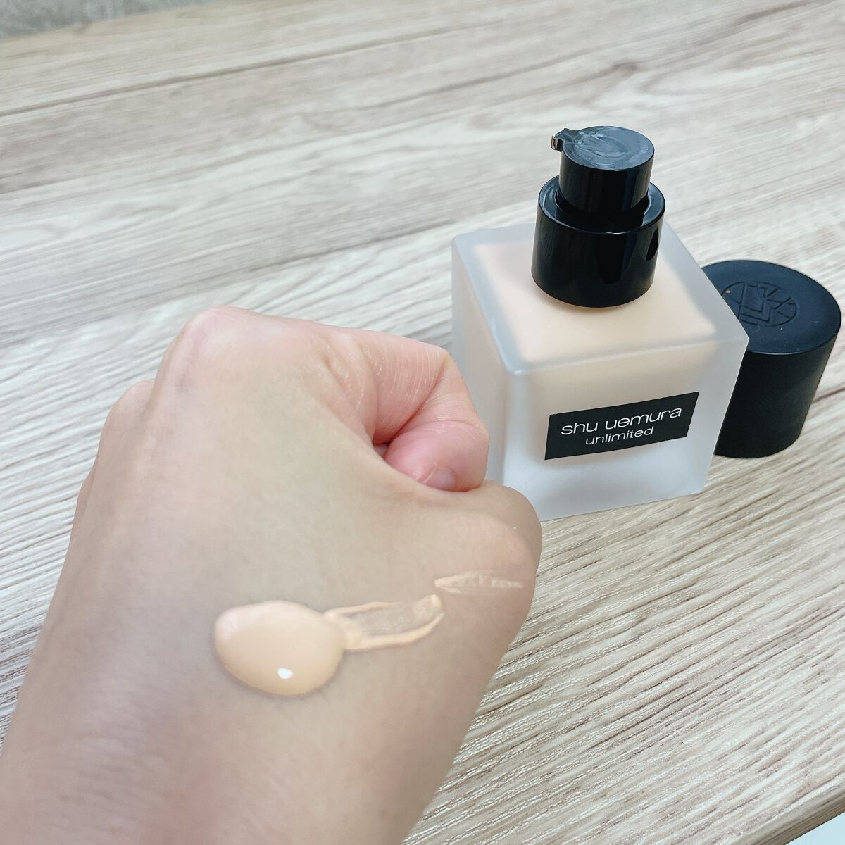 （旧）アンリミテッド ラスティング フルイド/shu uemura/リキッドファンデーションを使ったクチコミ（1枚目）