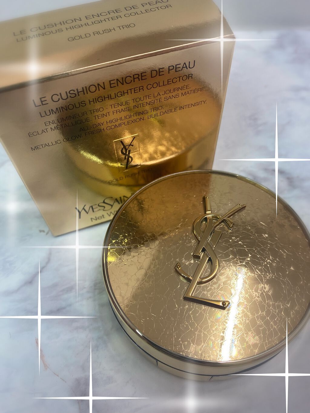 アンクル ド ポー ルクッション ゴールドラッシュ ハイライター/YVES SAINT LAURENT BEAUTE/リキッドハイライトを使ったクチコミ(1枚目)