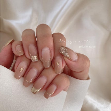 Yuki on LIPS 「.beige✨..使用color↓@leavnail_offi..」(1枚目)