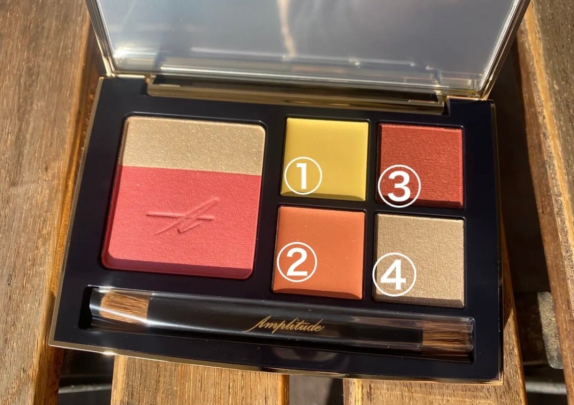 コンスピキュアス アイ&チークカラーパレット リミテッドコレクション a/Amplitude/アイシャドウパレットを使ったクチコミ(3枚目)