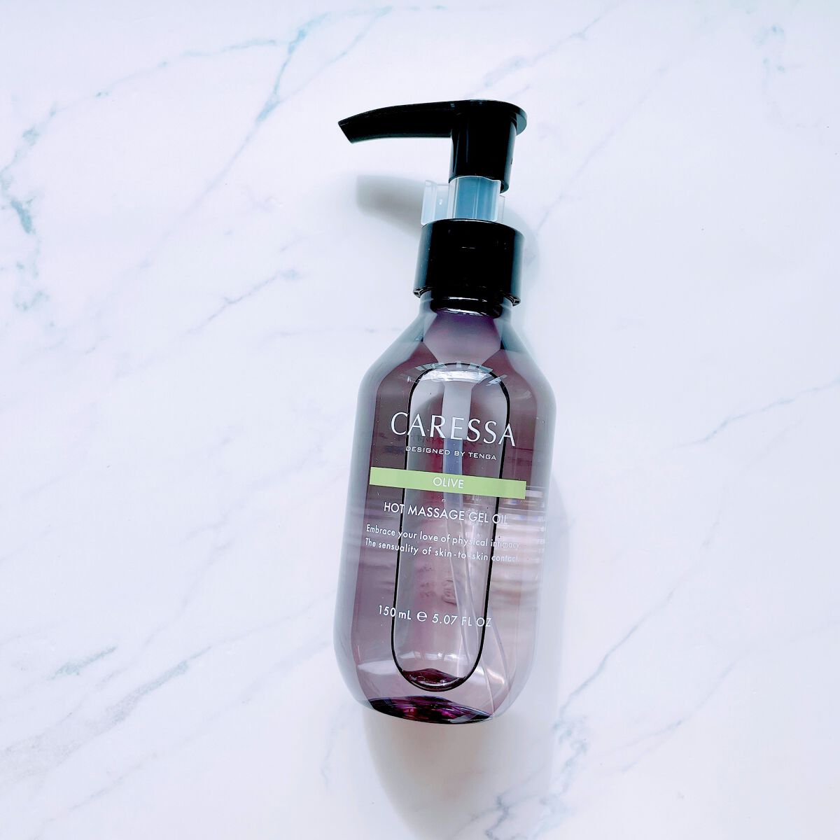 ホットマッサージ ジェルオイル(オリーブ)/CARESSA/ボディオイルを使ったクチコミ(3枚目)