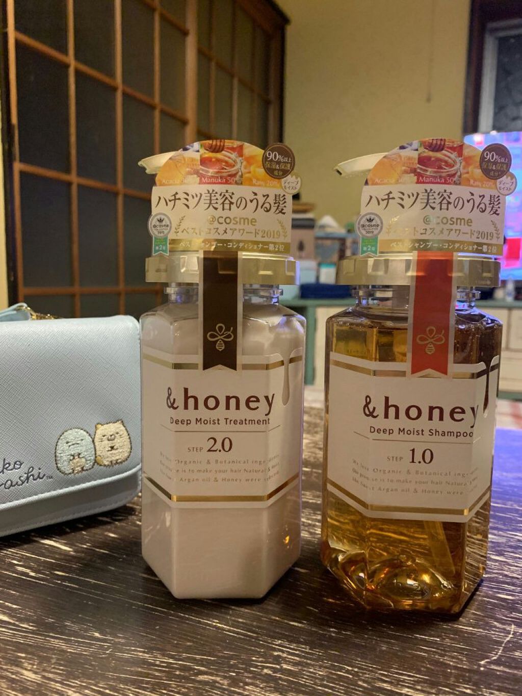 ディープモイスト シャンプー1.0／ヘアトリートメント2.0/&honey/市販シャンプーを使ったクチコミ（1枚目）