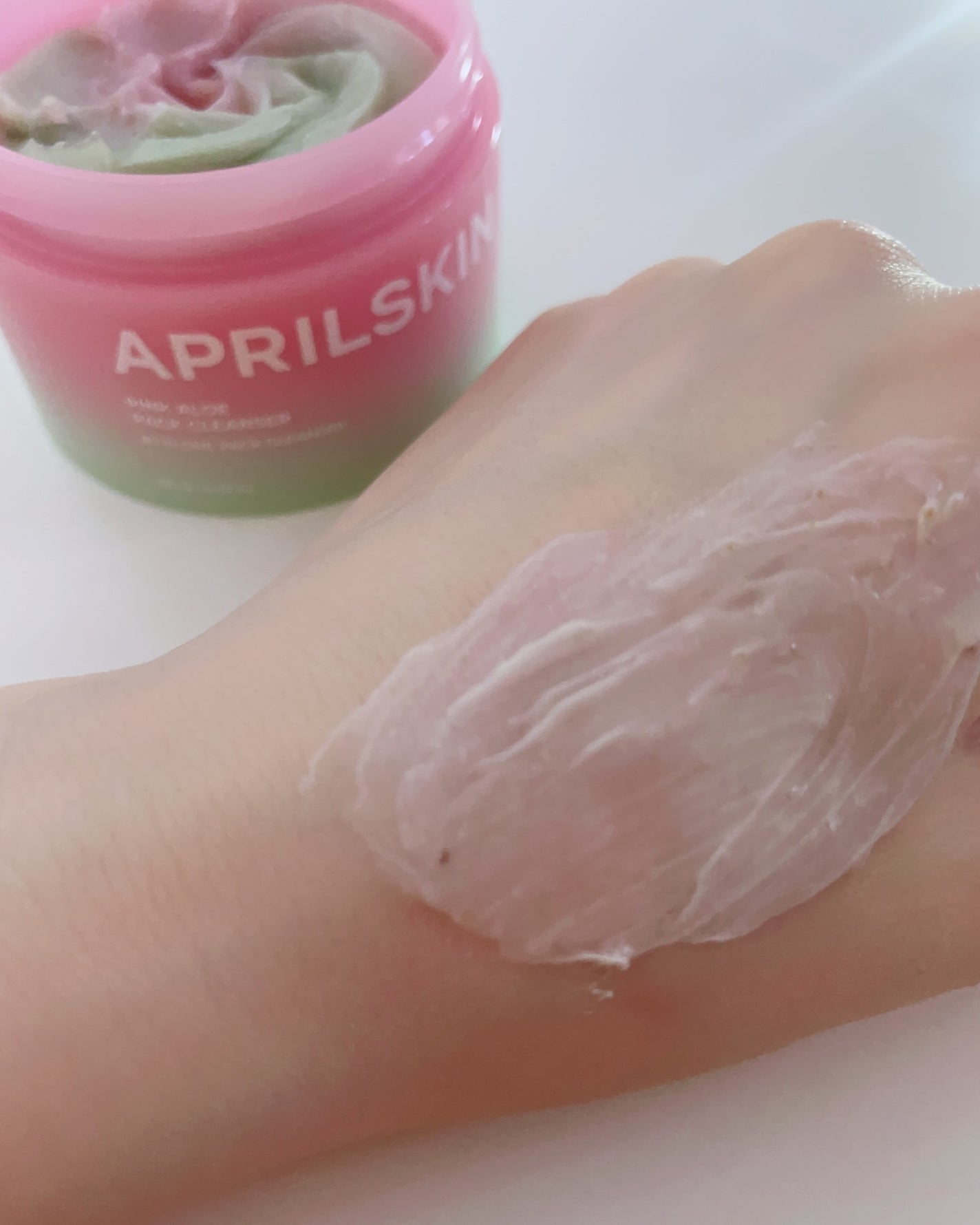 ピンクアロエメレンゲクレンザー/APRILSKIN/その他洗顔料を使ったクチコミ(4枚目)