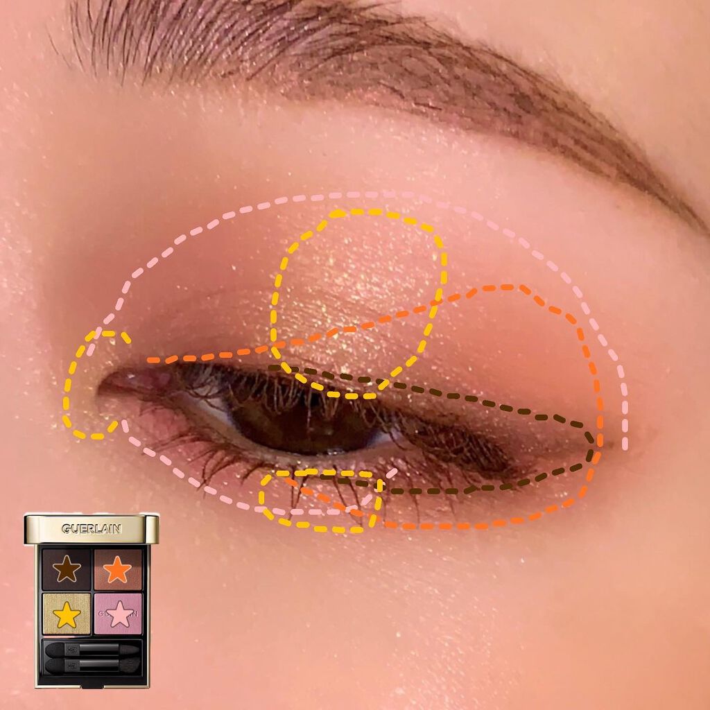 オンブル ジェ/GUERLAIN/アイシャドウパレットを使ったクチコミ(3枚目)