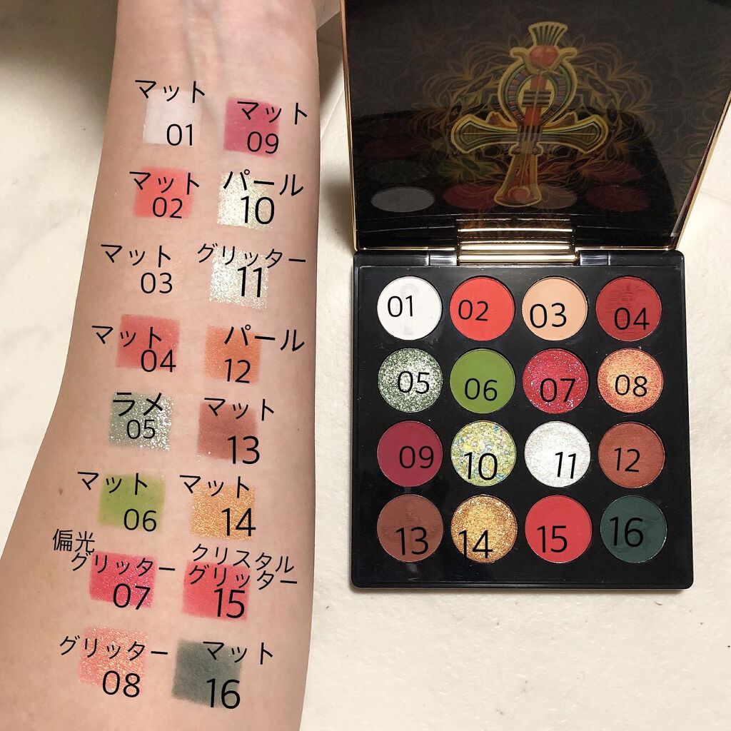 大英博物館 エジプトシリーズ アイシャドウパレット/ZEESEA/アイシャドウパレットを使ったクチコミ（2枚目）