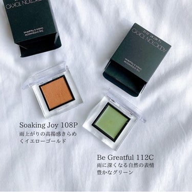 ニュアンスカラー シャドウ pistachio green(WEB限定色)/BABYMEE/シングルアイシャドウを使ったクチコミ（2枚目）