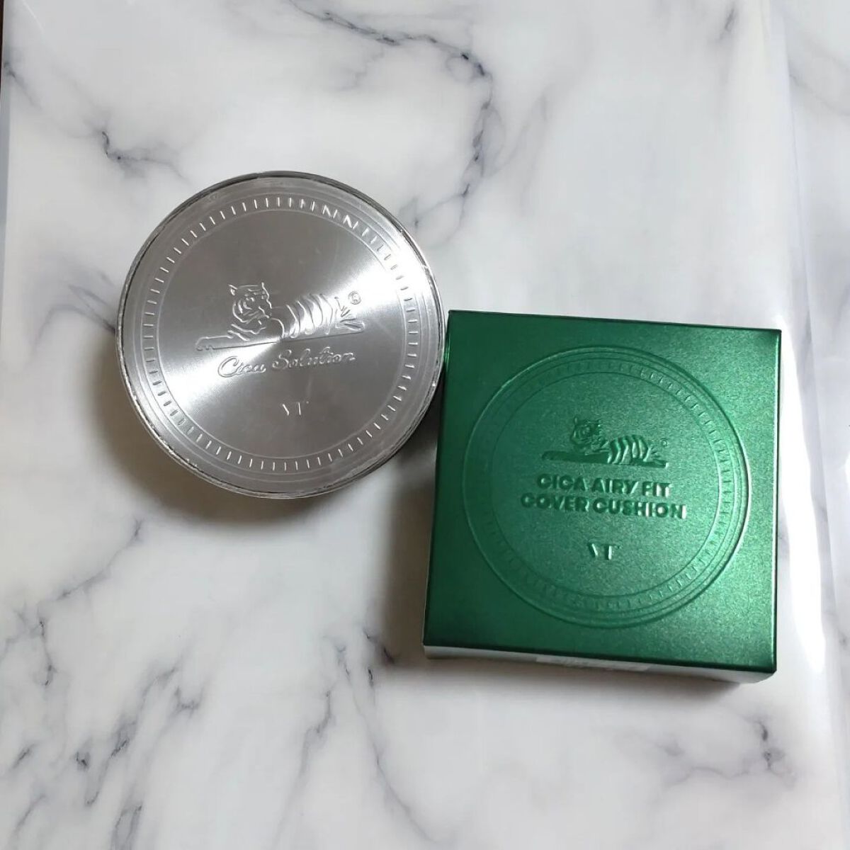 CICA エアリーフィットカバークッション/VT/クッションファンデーションを使ったクチコミ（2枚目）