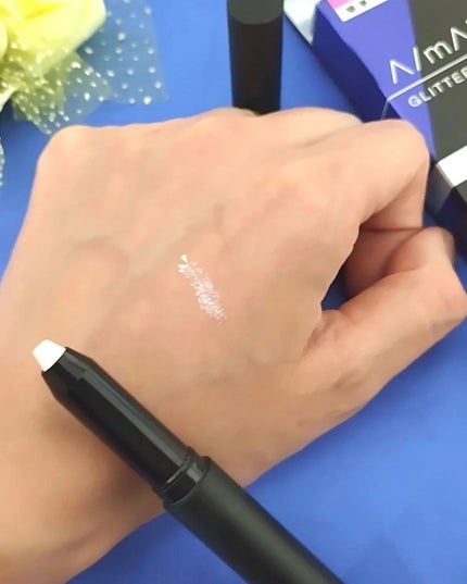 エーメイク グリッタースティック/A/mAke/グリッターを使ったクチコミ(5枚目)