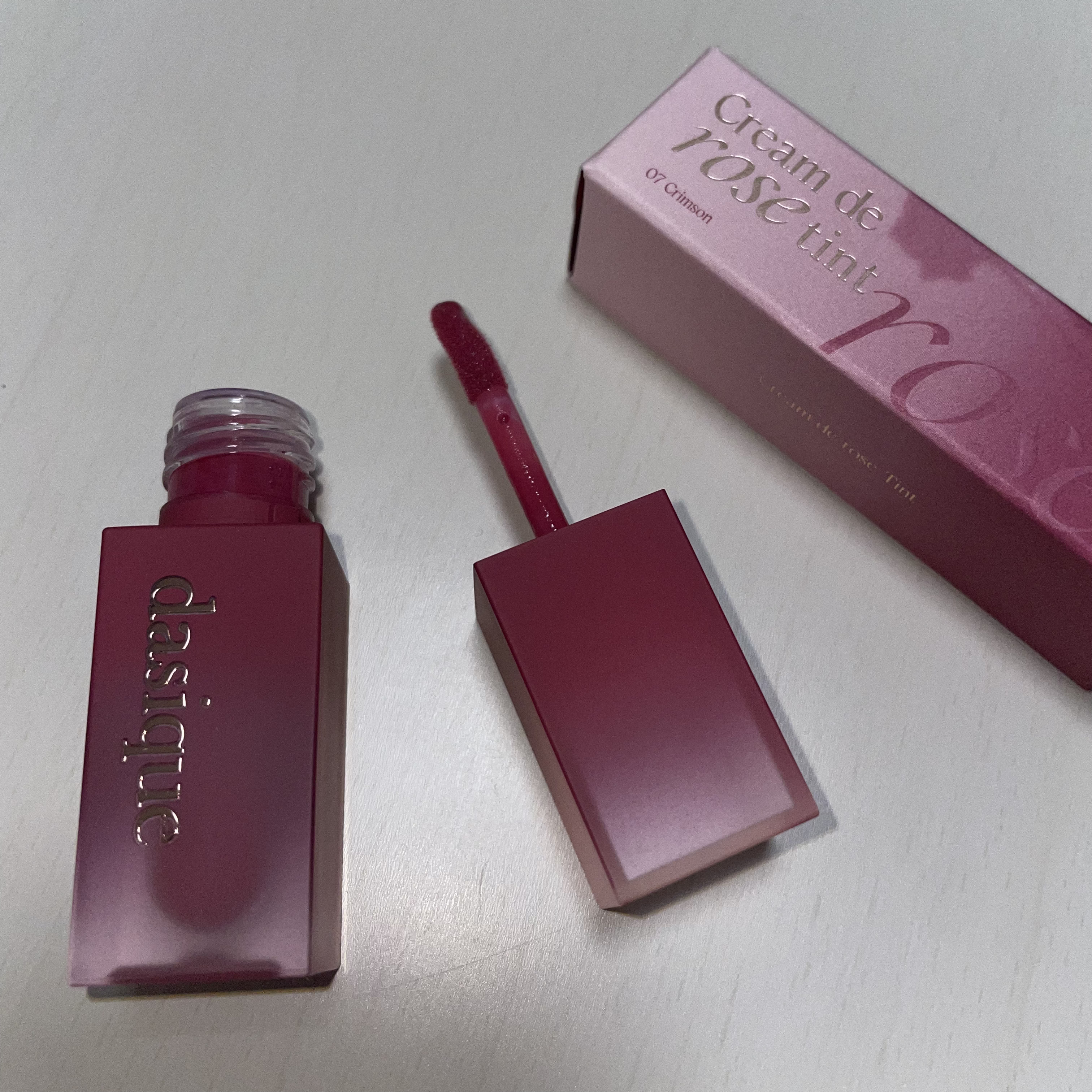 クリームドゥローズティント/dasique/リップティントを使ったクチコミ（1枚目）