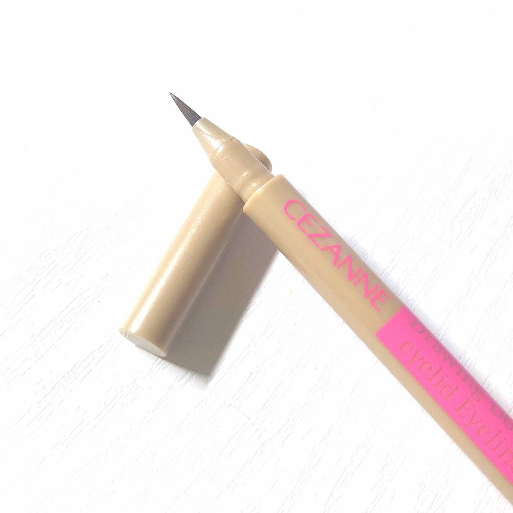 描くふたえアイライナー/CEZANNE/リキッドアイライナーを使ったクチコミ（2枚目）