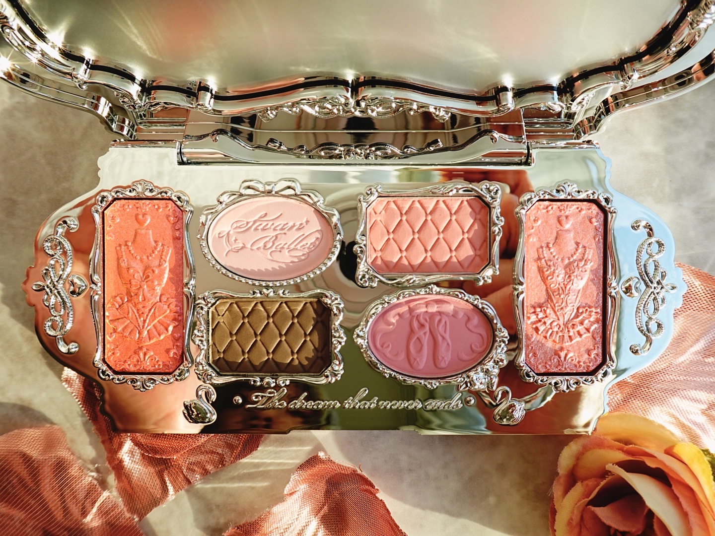 フラワーノーズスワンバレエシリーズ アイシャドウパレット/FlowerKnows/アイシャドウパレットを使ったクチコミ（3枚目）