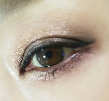 SHIMMER EYE GLAZE BROWN SUGAR/Kylie Cosmetics/シングルアイシャドウを使ったクチコミ（2枚目）