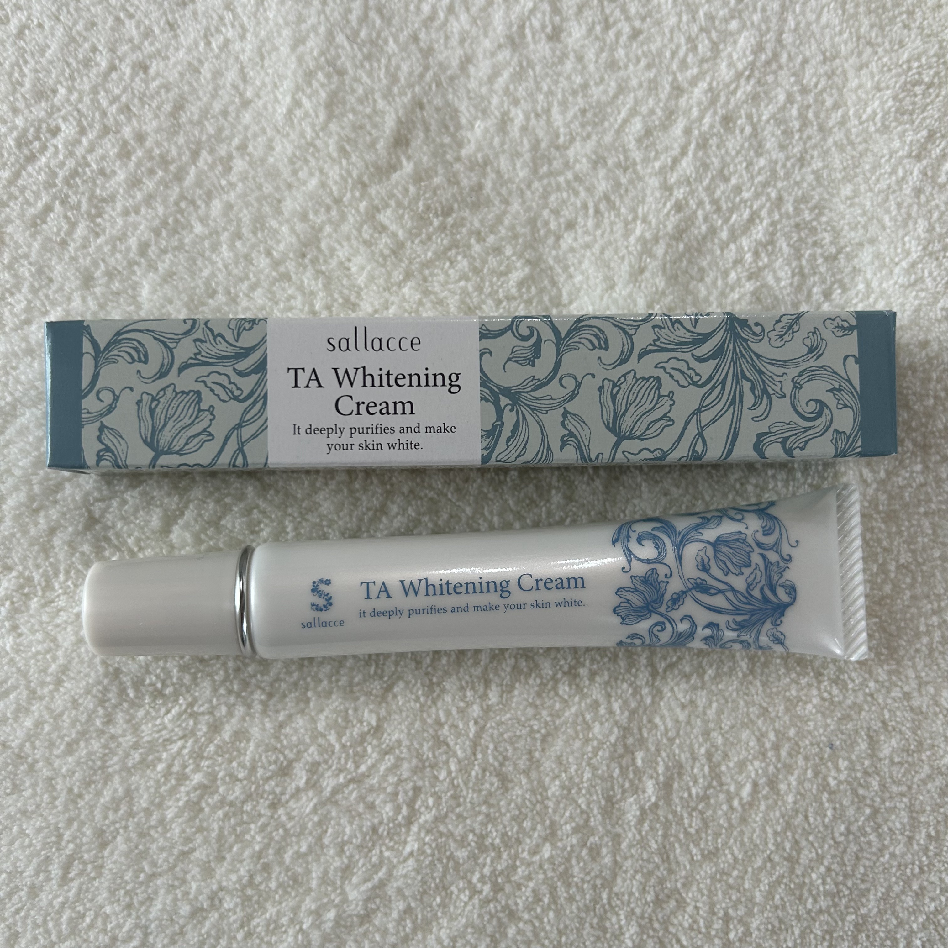 TAホワイトニングクリーム/sallacce/フェイスクリームを使ったクチコミ（3枚目）