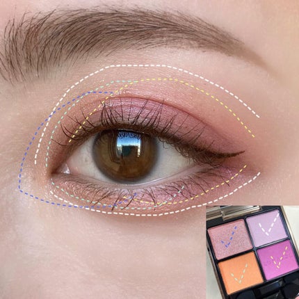 アイカラーレーション/LUNASOL/アイシャドウパレットを使ったクチコミ(4枚目)