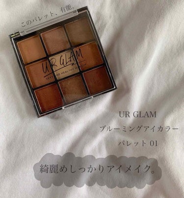 UR GLAM　BLOOMING EYE COLOR PALETTE/U R GLAM/アイシャドウパレットを使ったクチコミ（1枚目）